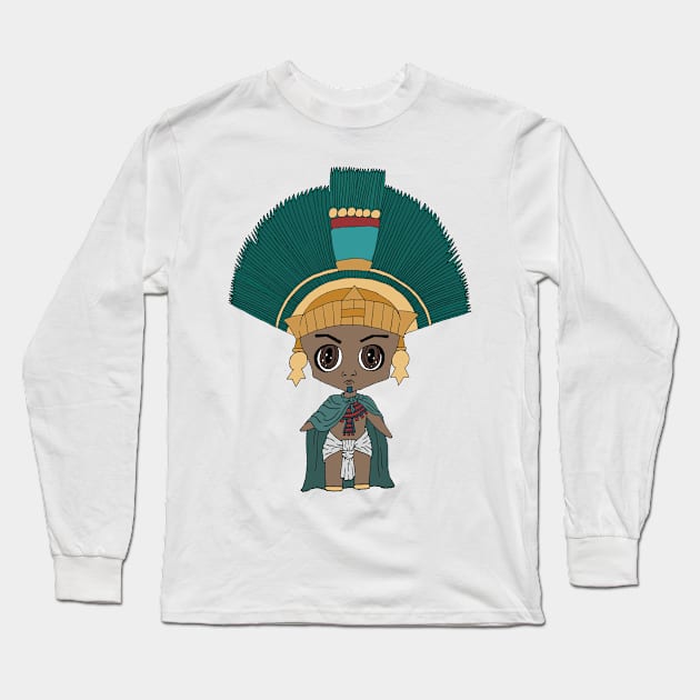 Moctezuma II Long Sleeve T-Shirt by thehistorygirl